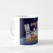 国際宇宙ステーションを訪れよう コーヒーマグカップ (正面左)