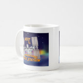 国際宇宙ステーションを訪れよう コーヒーマグカップ (正面左)