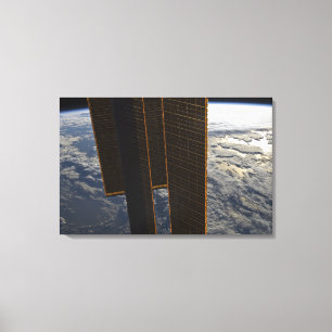 国際宇宙局の太陽電池パネル キャンバスプリント