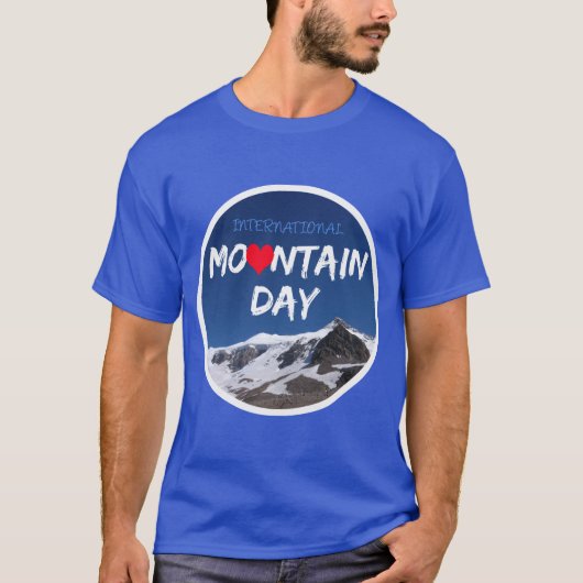 国際山の日プロモーション Tシャツ (正面)