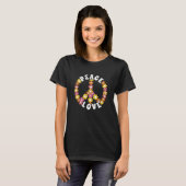 国際平和デー 花と愛 Tシャツ (正面フル)