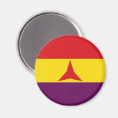 国際旅団の旗（スペイン内戦） マグネット (正面/裏面)