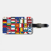 国際旗コレクション、世界の旗 ラゲッジタグ (裏面横)