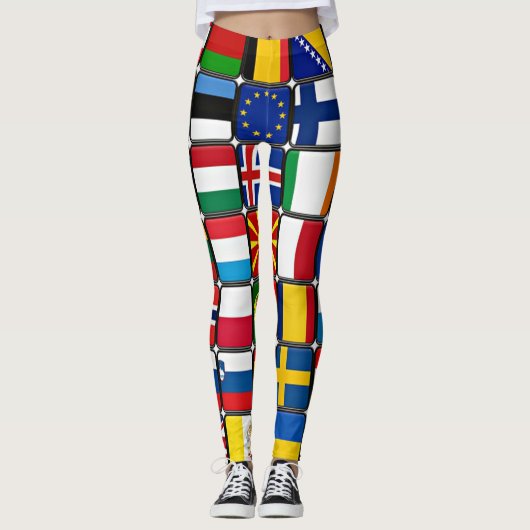 国際旗コレクション、世界の旗 レギンス (正面)