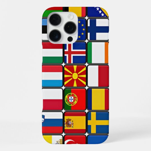 国際旗コレクション、世界の旗 iPhoneケース (裏面)