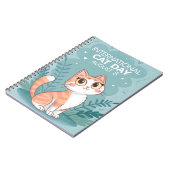 国際猫の日 かわいい 幻想的な猫のアート ノートブック (左側)