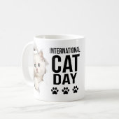 国際猫の日 記念 コーヒーマグカップ (正面左)