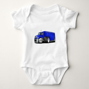 国際的で青い配達Truck.png ベビーボディスーツ