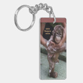 国際的なオランウータン日のかわいいベビーJackat キーホルダー (正面左)