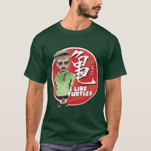 国際的なカメの男の子 Tシャツ