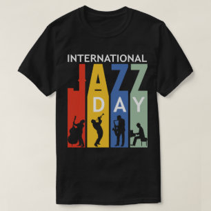 国際的なジャズ日 Tシャツ