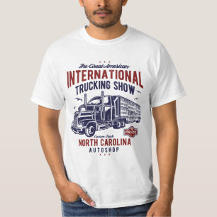 国際的なトラック運送ショーのTシャツ Tシャツ