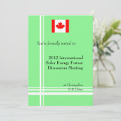 国際的なプロフェッショナルビジネスの会議 招待状 (スタンド正面)