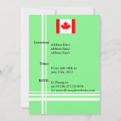 国際的なプロフェッショナルビジネスの会議 招待状 (裏面)