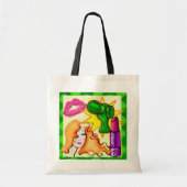 国際的なポップ・アートのアートギフトAVON トートバッグ (正面)