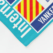 国際的な印コード旗 フリースブランケット (角)