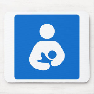 国際的な母乳で育てる記号 マウスパッド