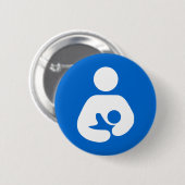 国際的な母乳で育てる記号 缶バッジ (正面&裏面)