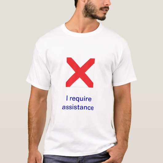 国際的な海上シグナルフラグ Tシャツ (正面)