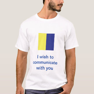 国際的な海上シグナルフラグ Tシャツ
