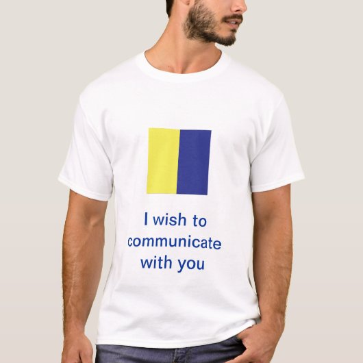 国際的な海上シグナルフラグ Tシャツ (正面)
