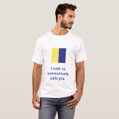 国際的な海上シグナルフラグ Tシャツ (正面フル)