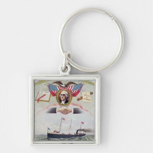 国際的な港湾労働者の連合 キーホルダー (正面)