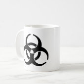 国際的な生物学的災害［有害物質］の警告を表す記号 コーヒーマグカップ (正面左)