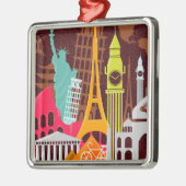 国際的な記念碑 メタルオーナメント (左)