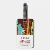 国際的な記念碑 ラゲッジタグ (裏面縦)