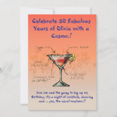 国際的な誕生日パーティーへの招待 招待状 (正面)