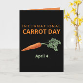 国際的にんじん日4月4日 カード (黄色い花)
