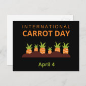 国際的にんじん日4月4日 ポストカード (正面/裏面)