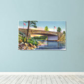 ～国際的の裂け目の国際的スパン キャンバスプリント (インサイチュ (ウッドフロア))