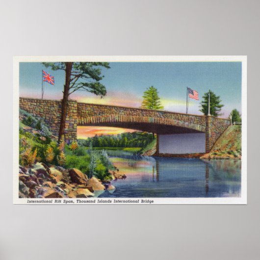 ～国際的の裂け目の国際的スパン ポスター (正面)