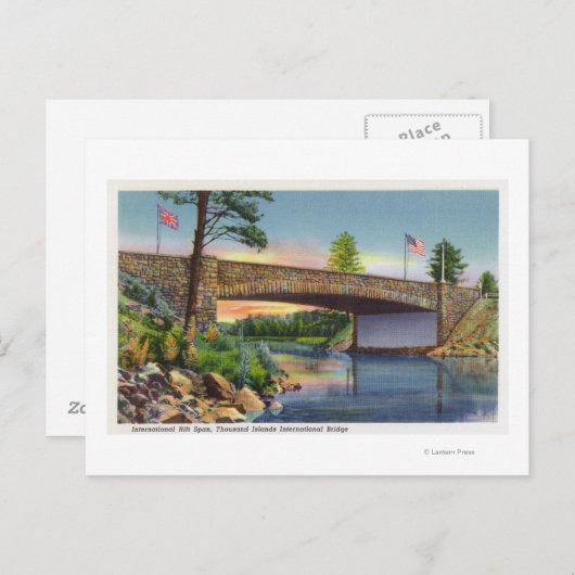 ~国際的の裂け目の国際的スパン ポストカード (正面/裏面)