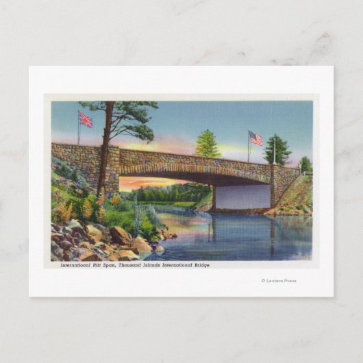 ～国際的の裂け目の国際的スパン ポストカード (正面)