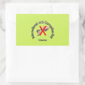 国際的アンチ腐敗日。12月9 長方形シール (バッグ)