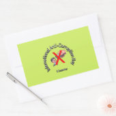 国際的アンチ腐敗日。12月9 長方形シール (封筒)