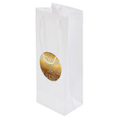 国際的クリスマスナビドワイン抱き枕 ワインギフトバッグ (裏面アングル)