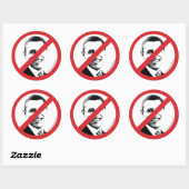 国際的ダメ！オバマObama ラウンドシール (シート)