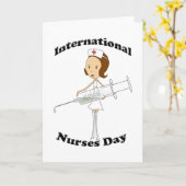 国際的ナース日 カード (黄色い花)