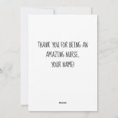 国際的ナース日 |ナースは強いクラス シーズンカード (裏面)