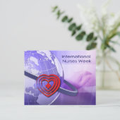 国際的ナース週間はがき ポストカード (スタンド正面)