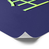 国際的ハッピーバースデーデザイン ポスター (角)