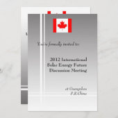 国際的プロフェッショナル総会 招待状 (正面/裏面)