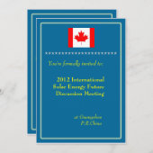 国際的プロフェッショナル総会 招待状 (正面/裏面)