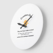 国際的作成日 | 祝創造性 ラージ壁時計 (傾斜)