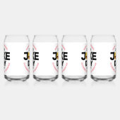 国際的冗談の日笑い顔 ガラス缶 (左)