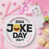 国際的冗談の日笑い顔 ペーパープレート (パーティー)